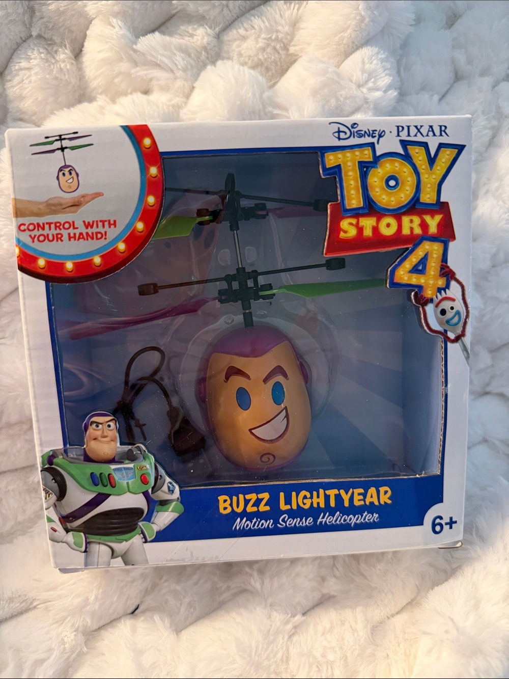 Disney Buzz Lightyear Motion-Sense Helicopter - Purple, Green, Pink